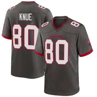 Youth Tanner Knue Tampa Bay Buccaneers Youth Game Pewter Alternate Nike Jersey